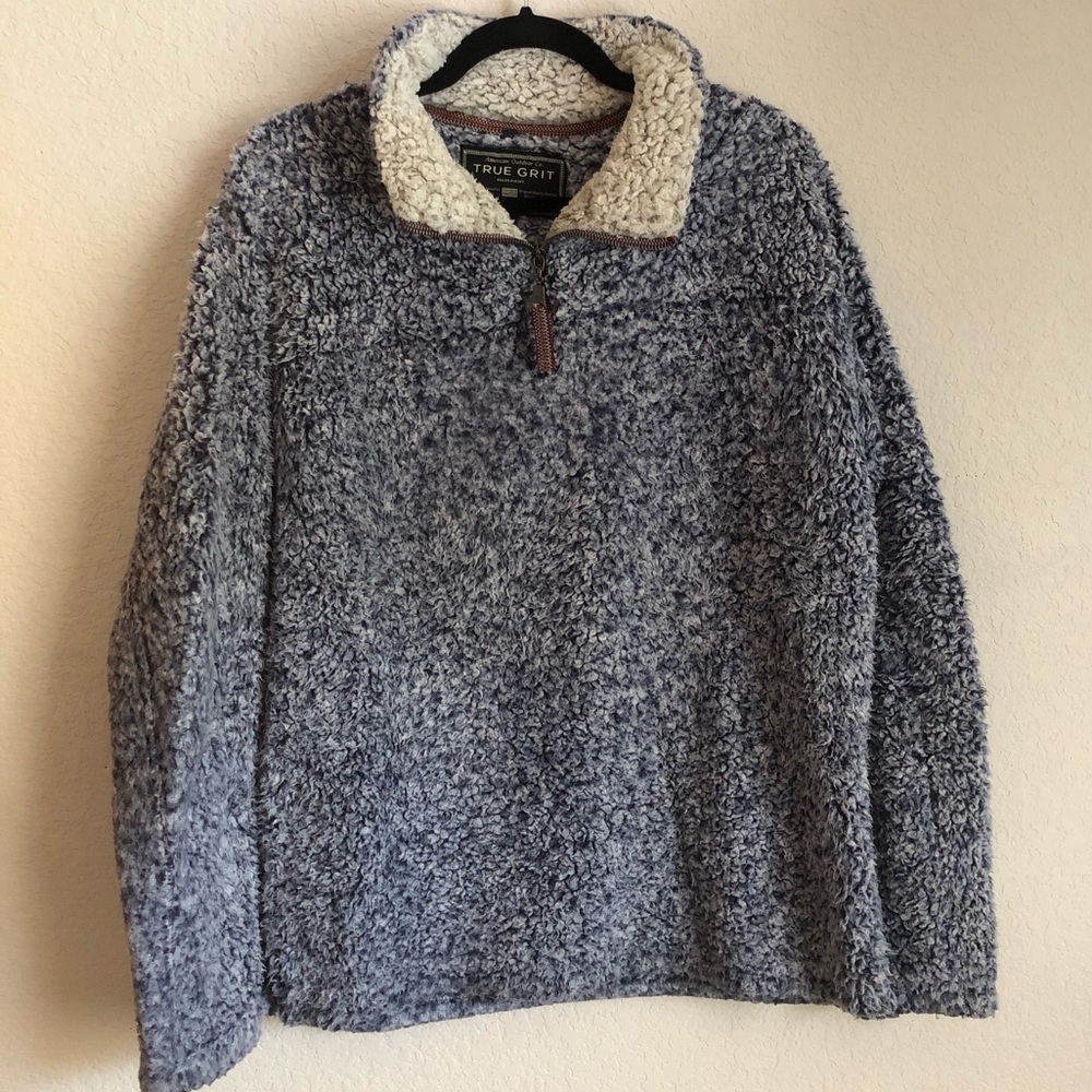 True Girt Frosty Tip Pile 1/2 ZIP Pullover